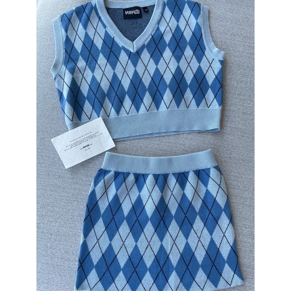 (SOLD)Independent brand Nii hai blue set